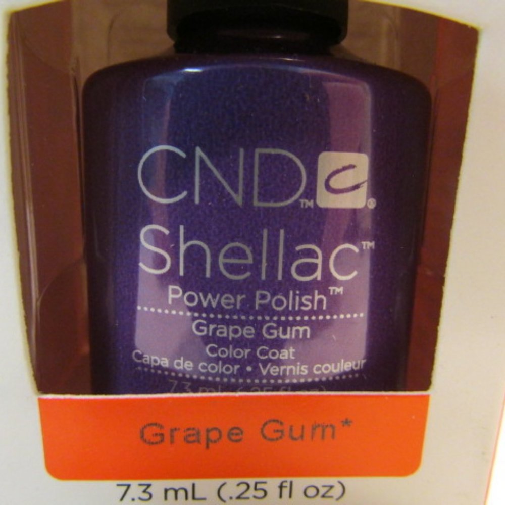 CND Shellac Brand Color Coat “Grape Gum” .25 oz